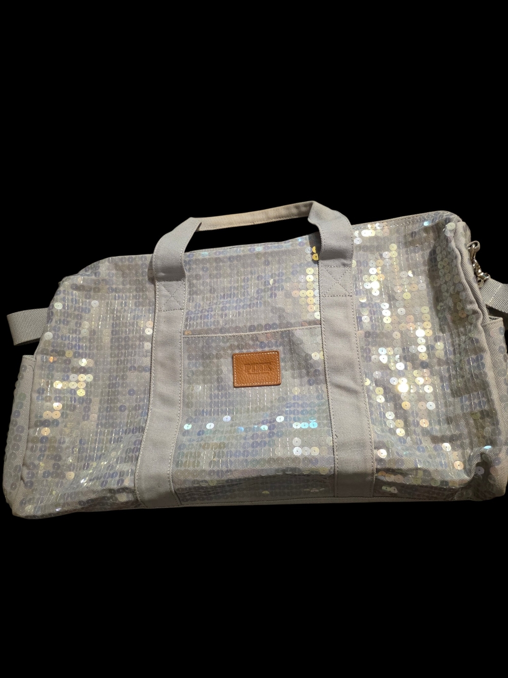 NWT Rare Vintage Victoria's Secret PINK Sequin Duffel Bag Y2K